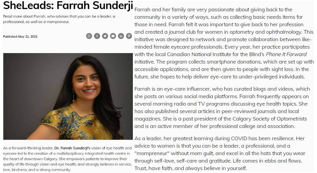 Dr. Farrah Sunderji